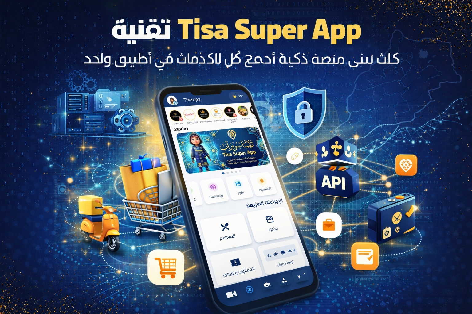 تقنية Tisa Super App: كيف تبني منصة ذكية تجمع كل الخدمات في تطبيق واحد